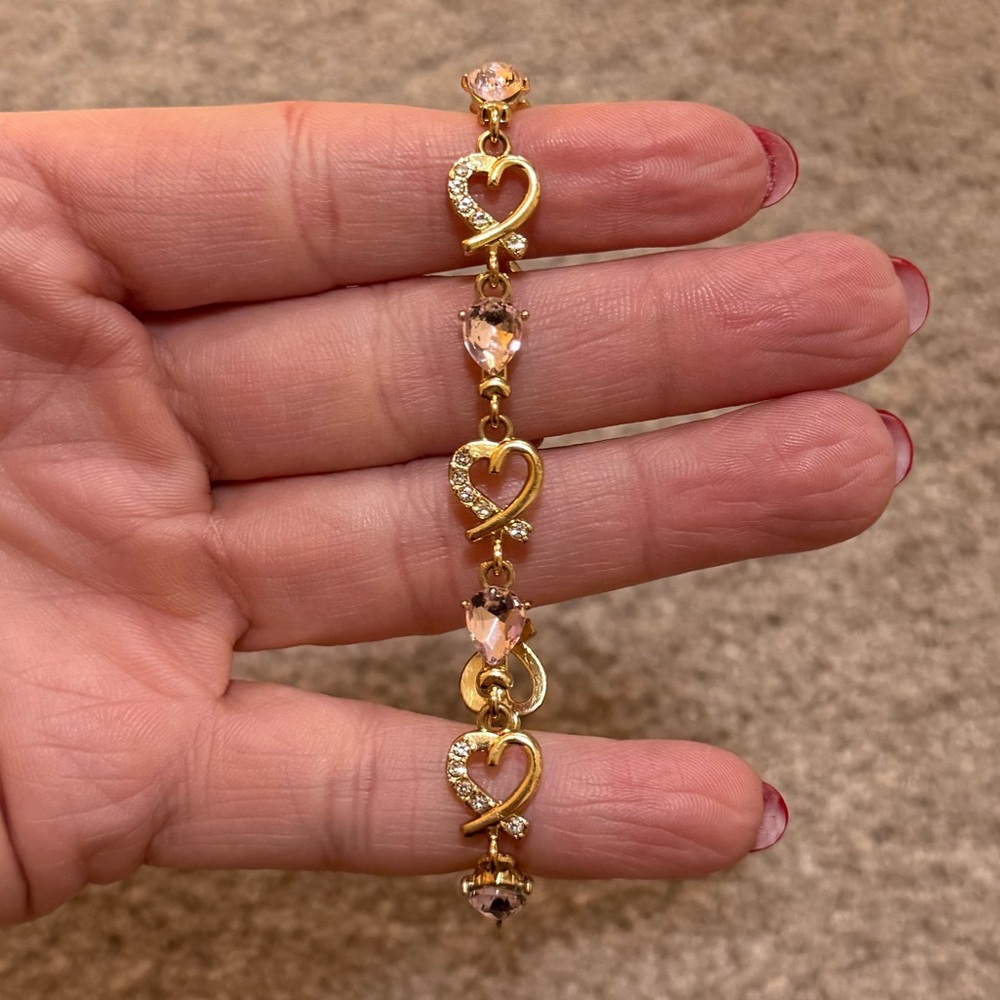 Gold Colored Heart Bracelet